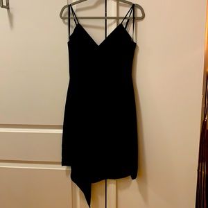 BCBG Maxazria black cocktail dress w/ adjustable spaghetti straps
